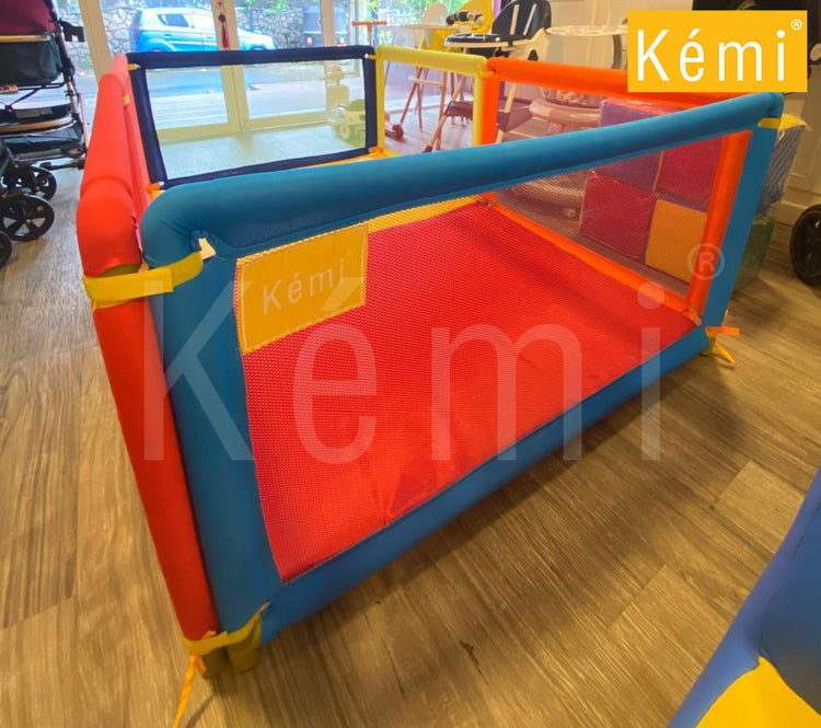 Kemi 6ft x 4ft - 06 Panel Baby Playpen with 2 inch Mattress | 6ft x 4ft | Sturdy Frame