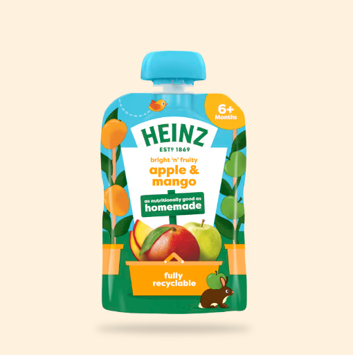 HEINZ bright 'n' fruity apple & mango