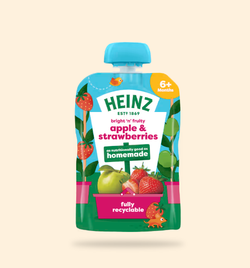 HEINZ bright 'n' fruity apple & Strawberries