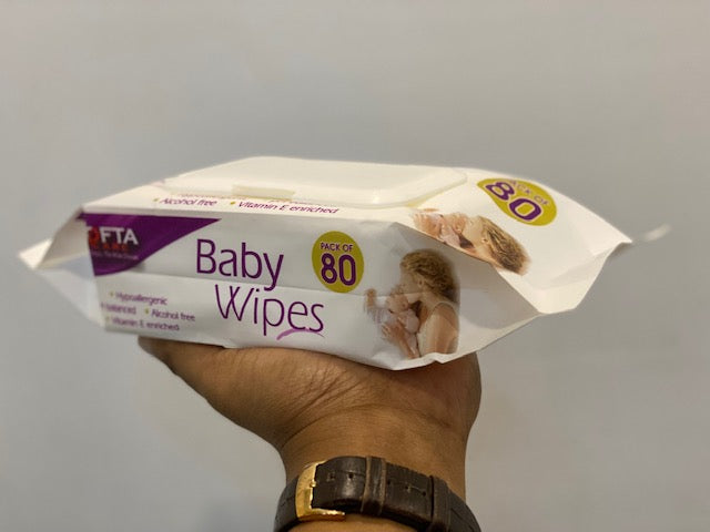 Baby Wet Wipes | Baby Wipes | Wet Wipes | 80pcs Per Pack | 1 Set
