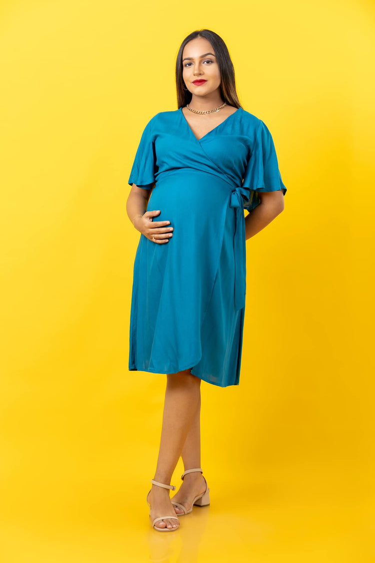 All this Happiness - Maternity / Nursing Wrap Dress