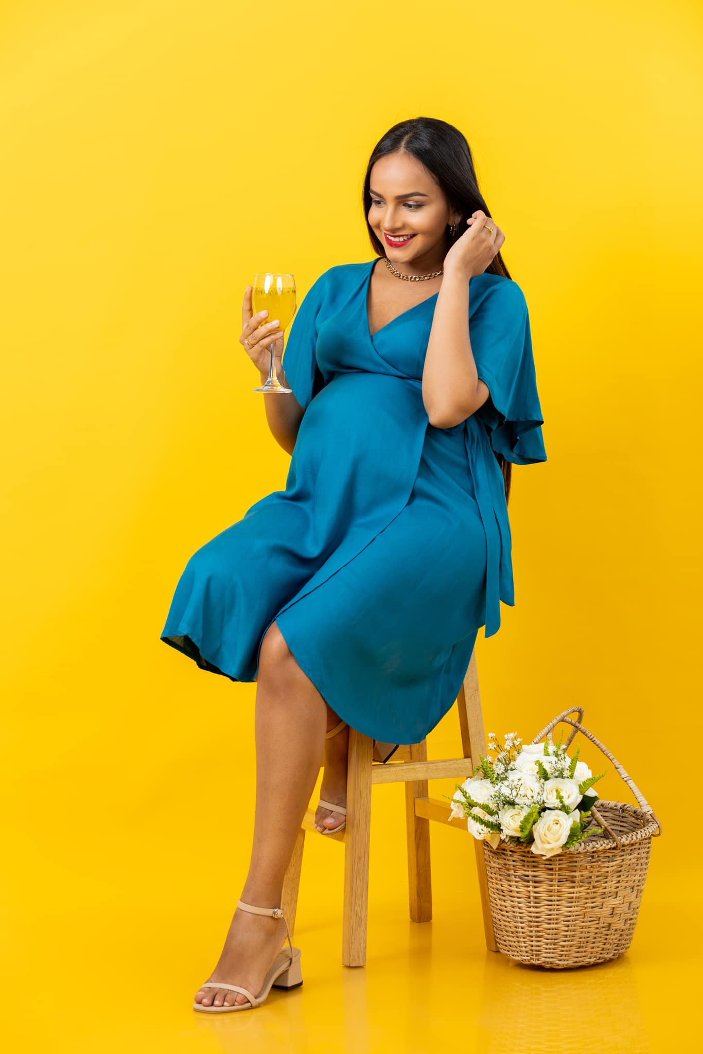 All this Happiness - Maternity / Nursing Wrap Dress