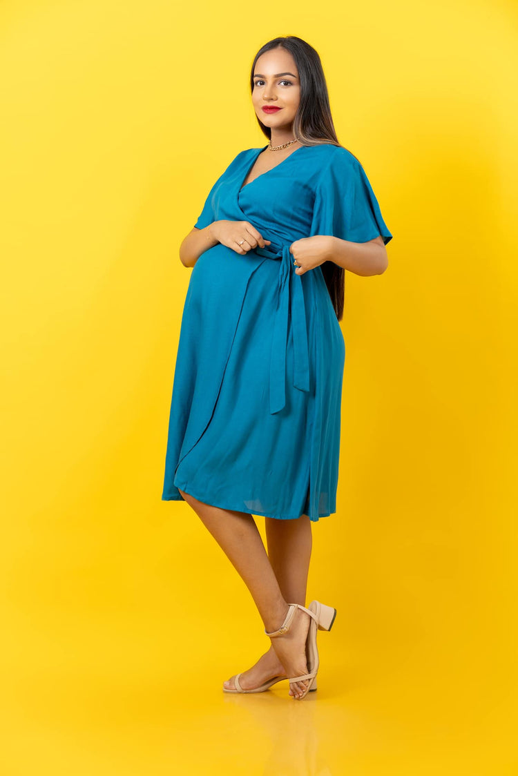 All this Happiness - Maternity / Nursing Wrap Dress