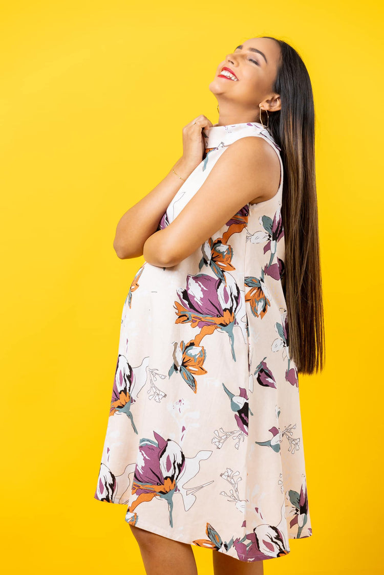 Spark of Joy - Pocketed Maternity / Nursing Dress