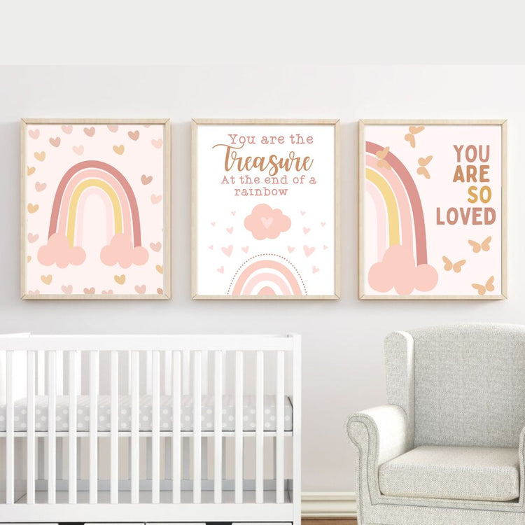 Nursery Decor | Nursery Picture Frames | With Eco-Friendly Decorations | 3pcs in one pack | High Quality