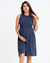 Tiara Neck Detailed Fit & Flare Maternity & Nursing Dress