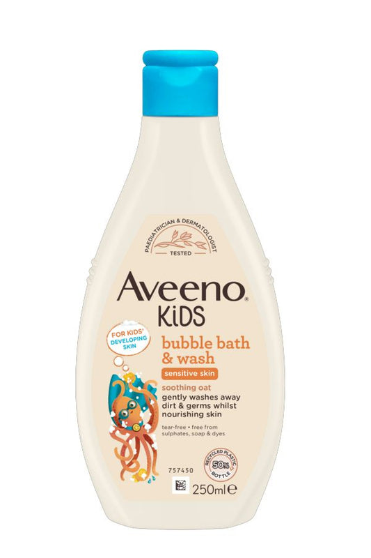 AVEENO® KIDS BUBBLE BATH & WASH, 250ML