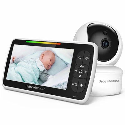 Baby Monitor - Large 5" Screen with 30Hrs Battery Life