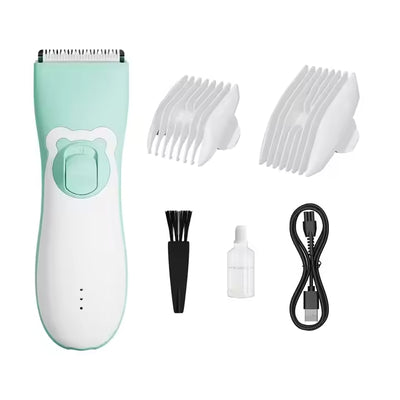 Silent Electric Baby Hair Clipper For Kids With USB Recharge Sets