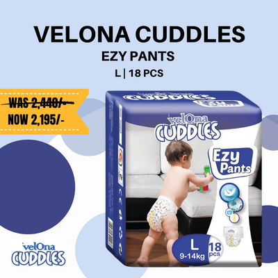 Velona Cuddles Ezy Pants | Standard Pack | 18 Pcs