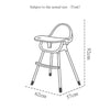 Nigel | High Chair | Feeding Chair | Adjustable Sizes