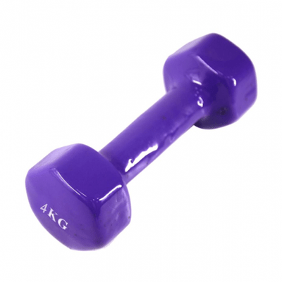 Dumbbell | High Quality Ladies Dumbbell | Yoga Training Dumbbell | Weight - 4KG | Red | Purple | Single Unit