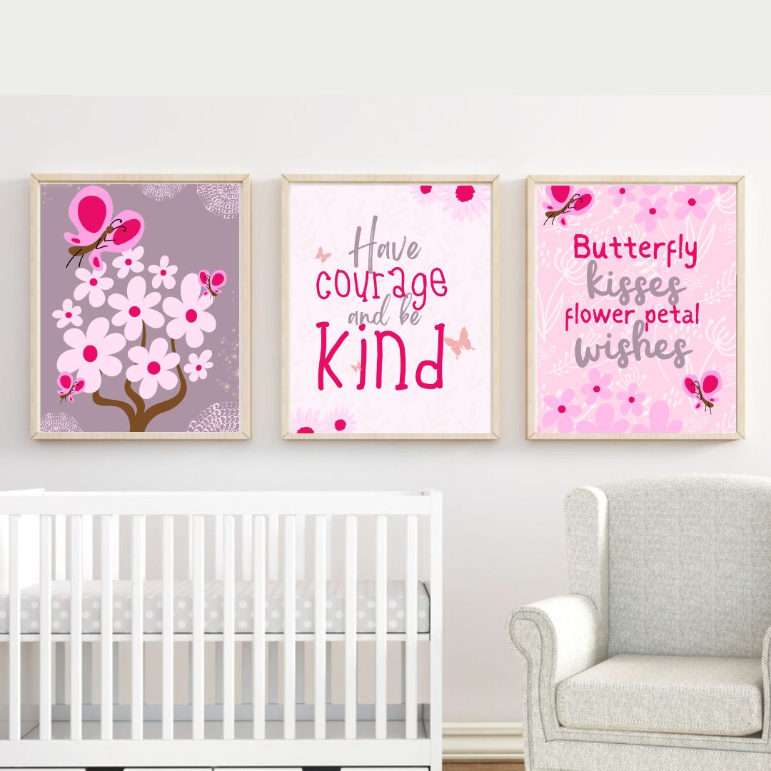 Nursery sales frames wall