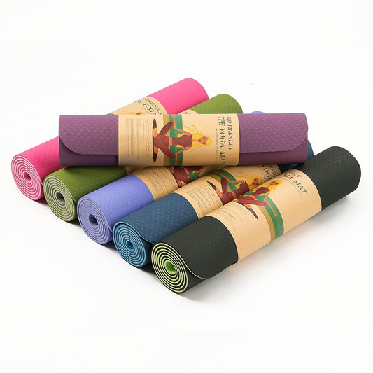 Yoga Mat 6mm Double Layers High Quality Non Slip Washable Moisture