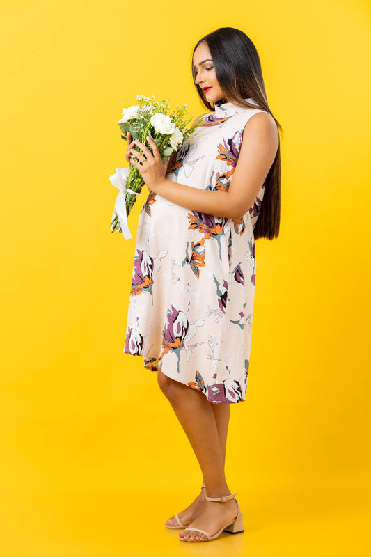 Spark of Joy - Pocketed Maternity / Nursing Dress