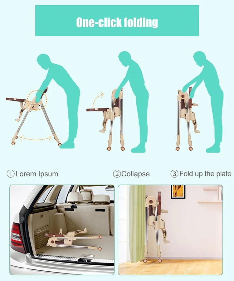 Toby | Foldable High Chair