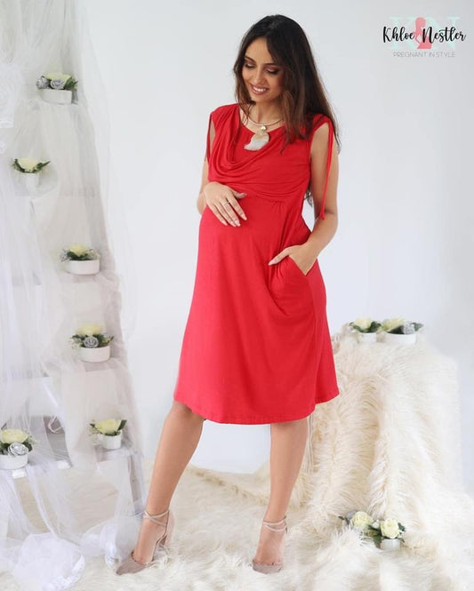 It’s A Date Cowl Neck Evening Dress