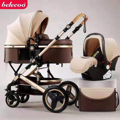 Belecoo baby stroller 2024 3 in 1