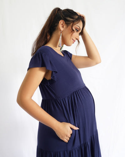 Blueberry Punch | Maternity & Nursing Dress