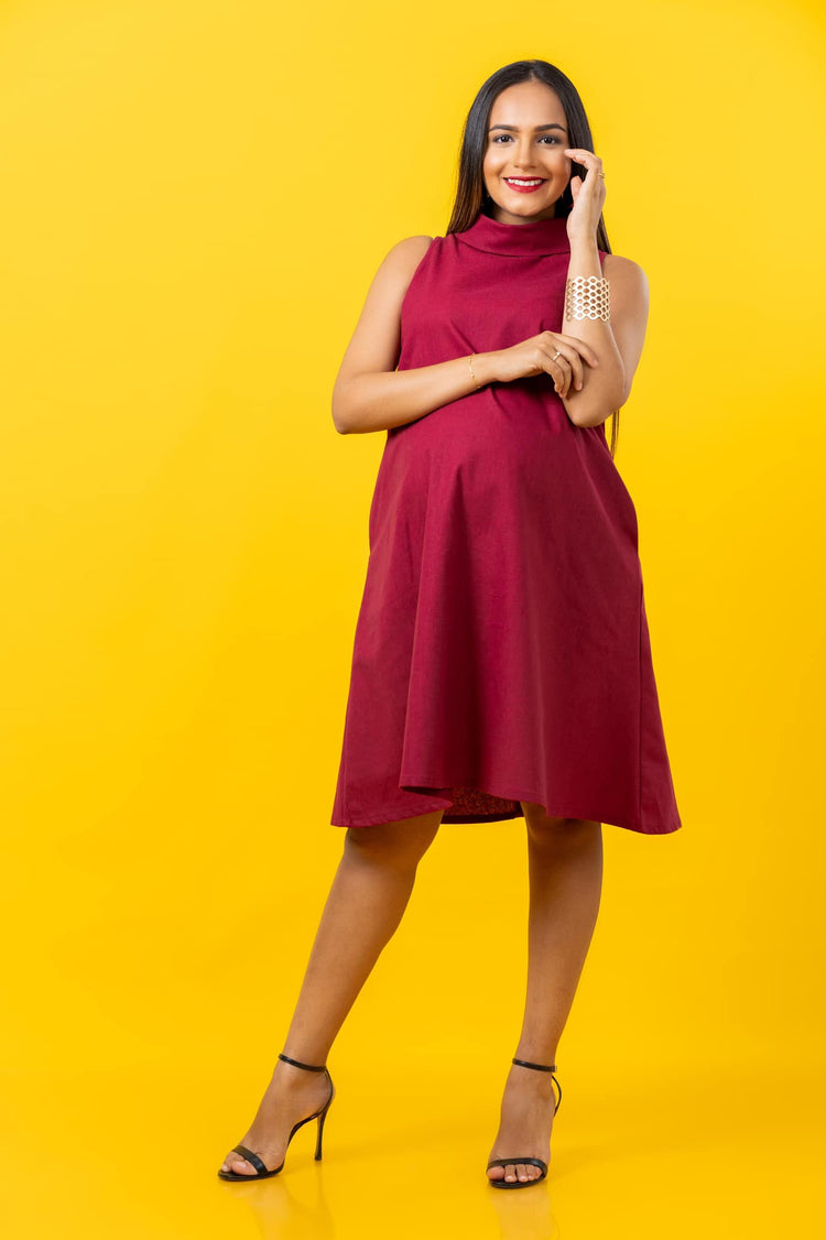 Spark of Joy - Pocketed Maternity / Nursing Dress